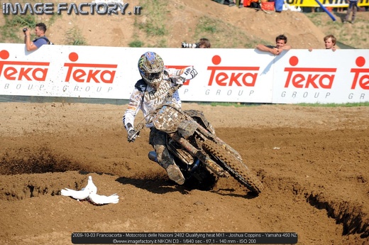 2009-10-03 Franciacorta - Motocross delle Nazioni 2482 Qualifying heat MX1 - Joshua Coppins - Yamaha 450 NZ
